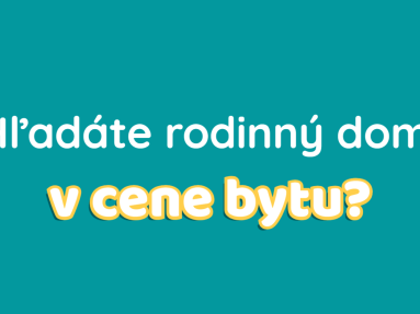 IBV Slnečná: rodinné domy v cene bytu, Sučany