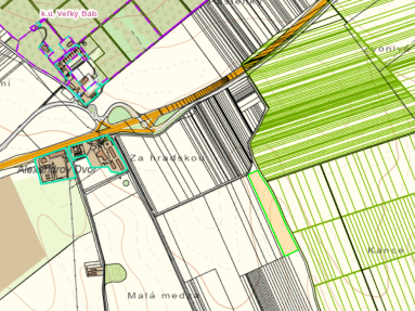 Parcely Veľký Báb - Alexandrov dvor