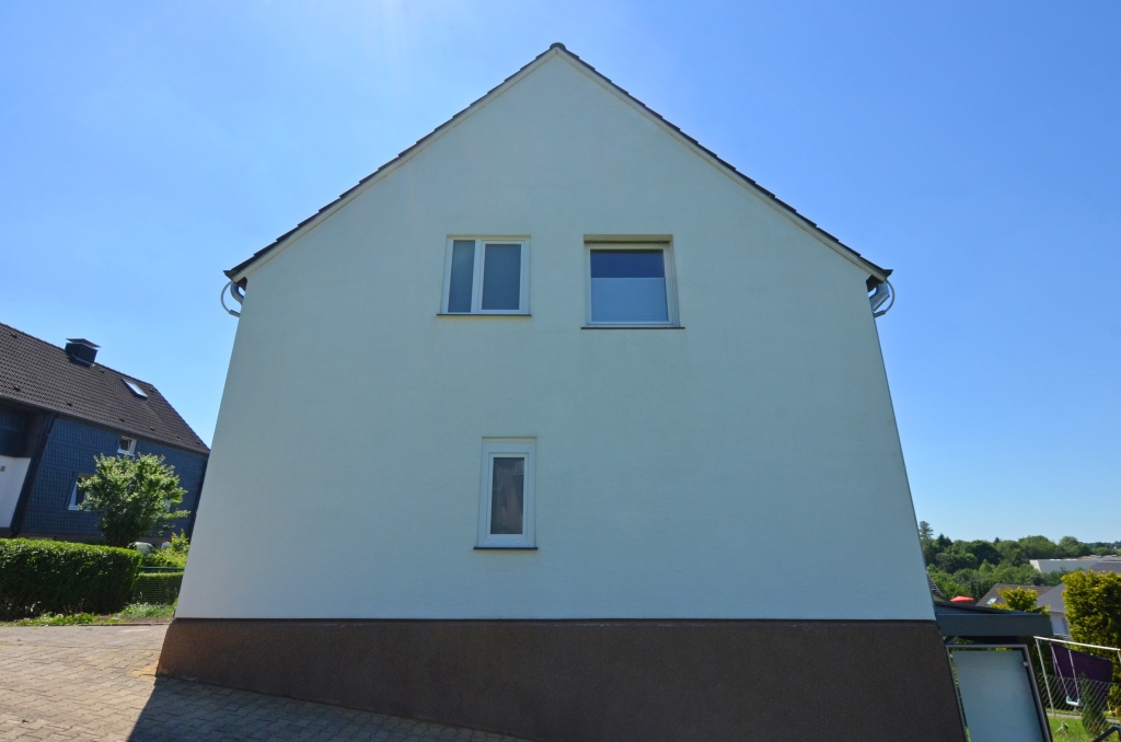 čistenie fasády ukážka po čistení